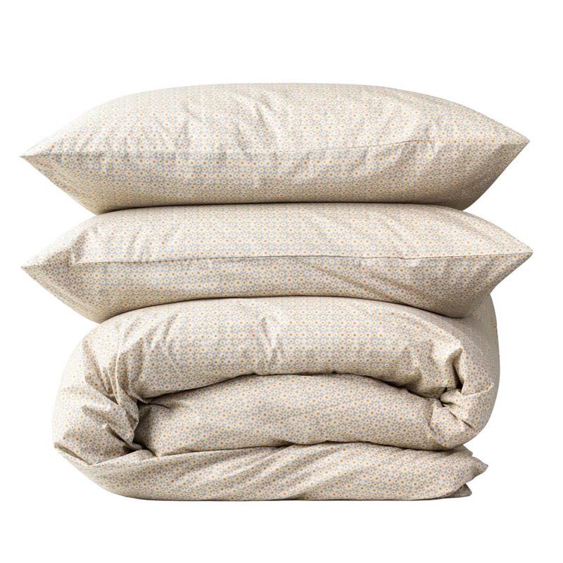 Citt&agrave; Porto Duvet Cover Cloud/Pumpkin KS/D 180x210cm image number 0