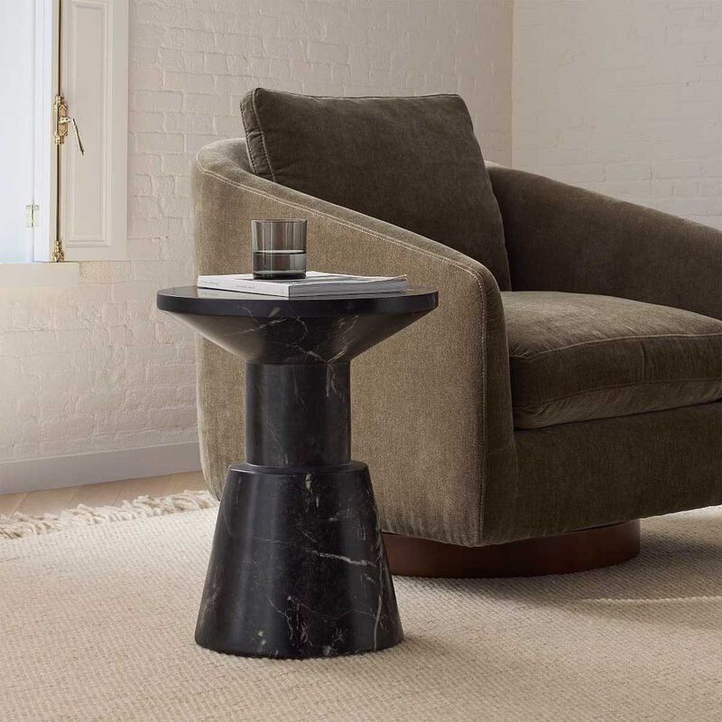 West Elm Wyatt Side Table Black image number 2