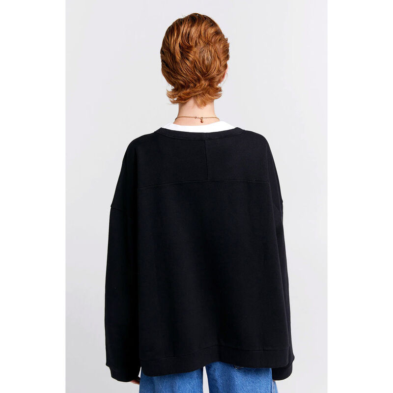 Karen Walker Embroidered Runaway Girl Sweatshirt image number 1