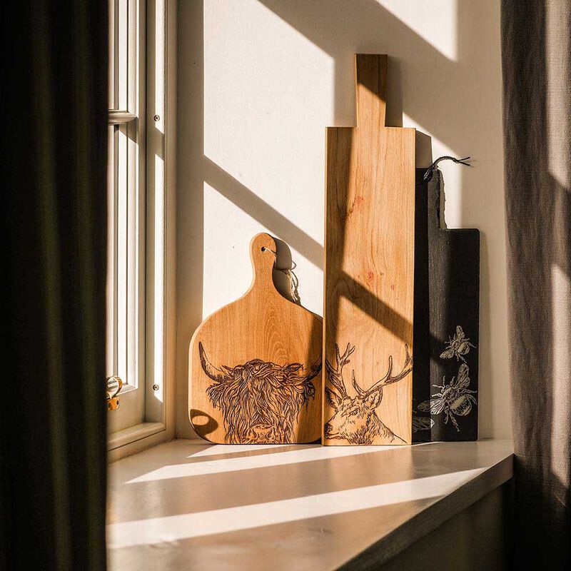 Selbrae House Beech Hanging Paddle Medium Highland Cow image number 2