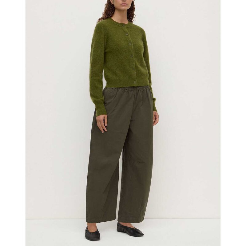 Assembly Label Carina Merino Wool Long Sleeve Cardigan Grove image number 3