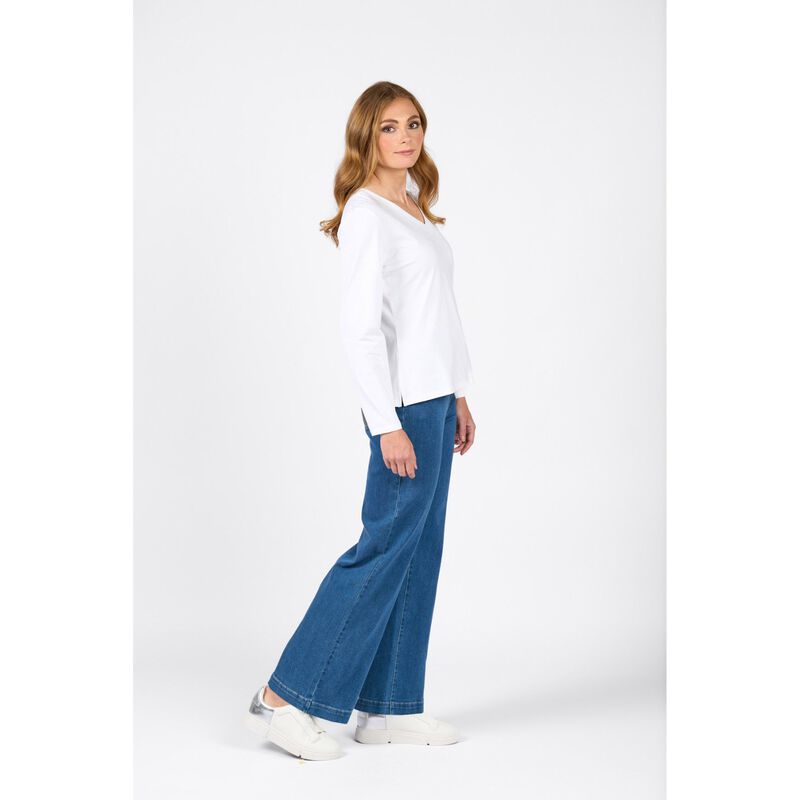 Vassalli V Neck Long Sleeve Top image number 8