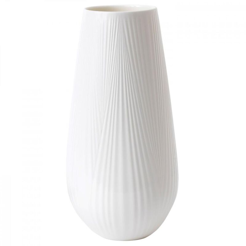 Wedgwood White Folia Tall Vase 30cm image number 0