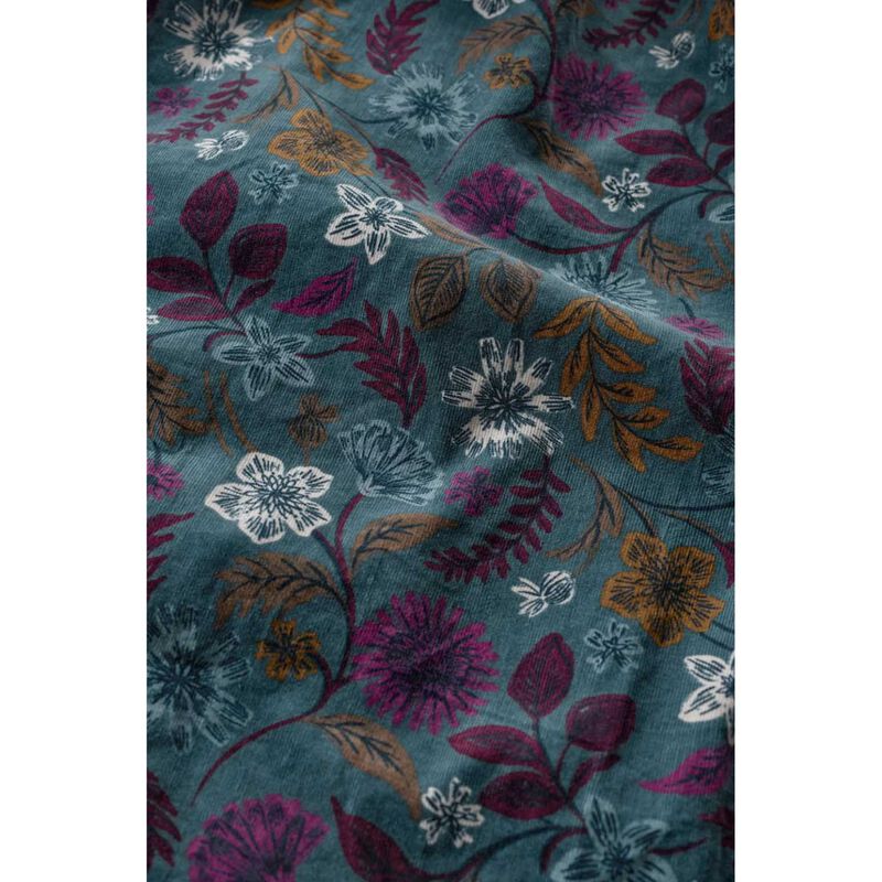 Seasalt Cornwall Rose Cottage Dress Woodblock Bloom Dusky Jade image number 2
