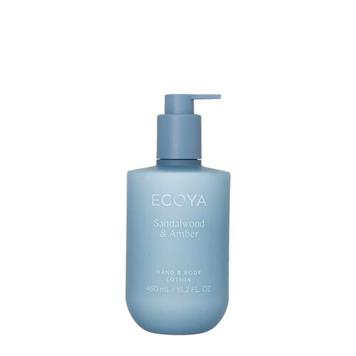 ECOYA Hand & Body Lotion Sandalwood & Amber 450ml