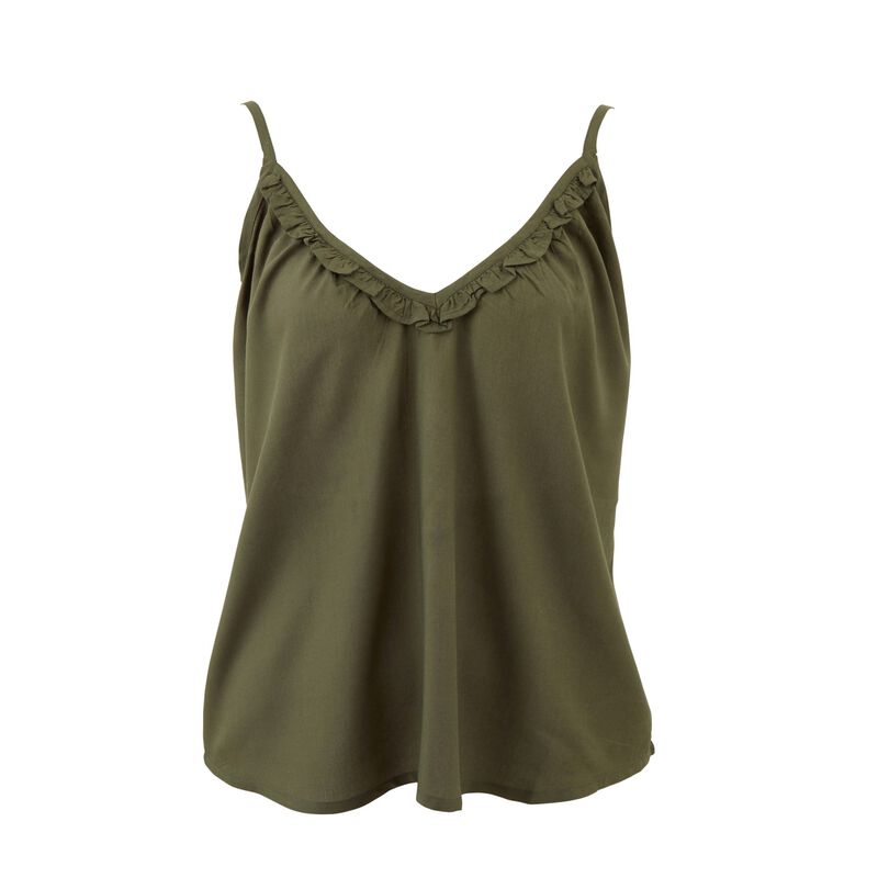 Wallace Cotton Olive Cami image number 0