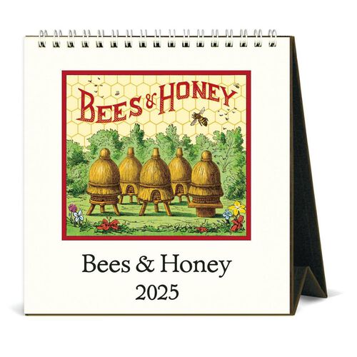 Cavallini Bees & Honey 2025 Desk Calendar
