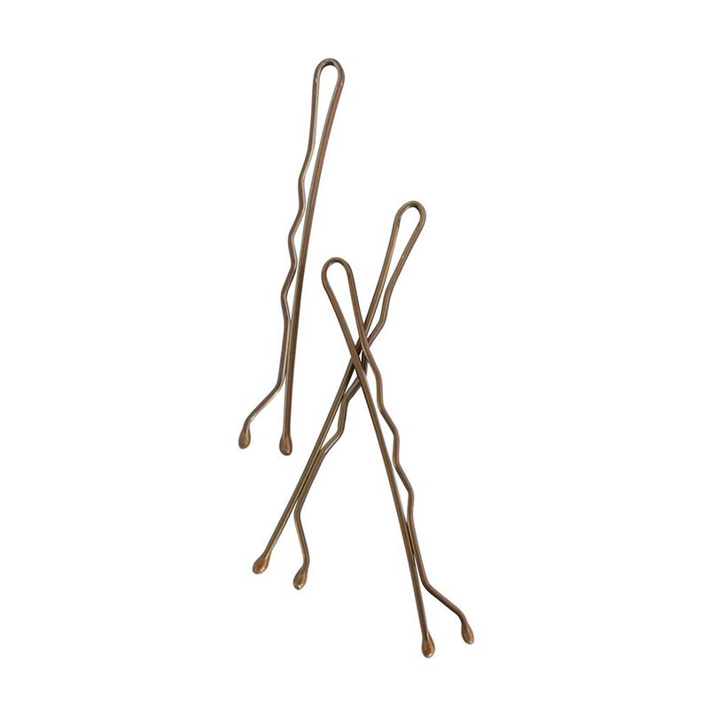 Mae Bobby Pins Super Grip 4.5cm Brown (80) image number 0