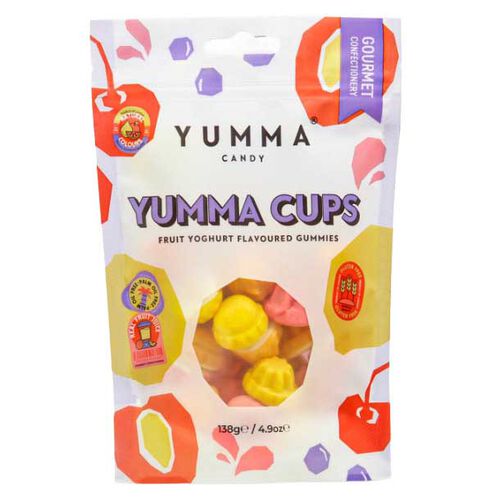 Yumma Candy Pouch Yumma Cups 138g