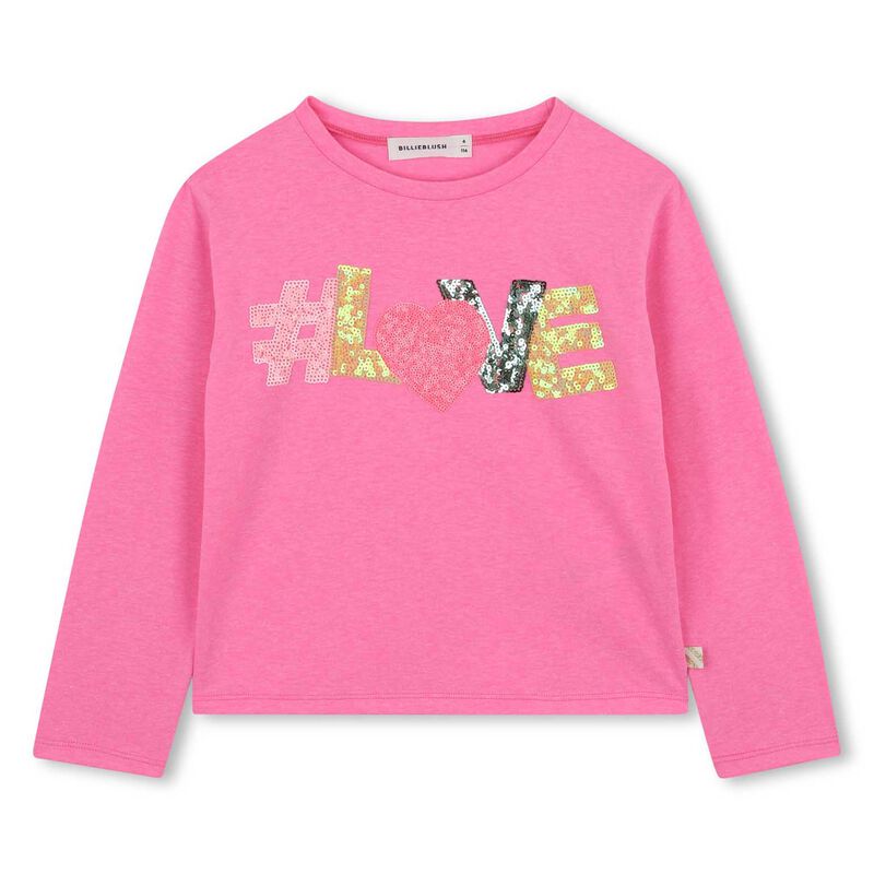 Billieblush LS Sequin Love Tee 3Y-6Y image number 0