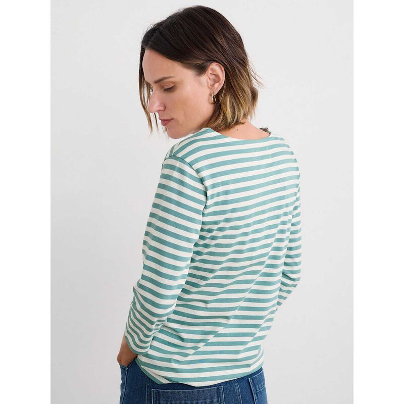 Seasalt Cornwall Sailor Top Mini Cornish Sage Leaf image number 1