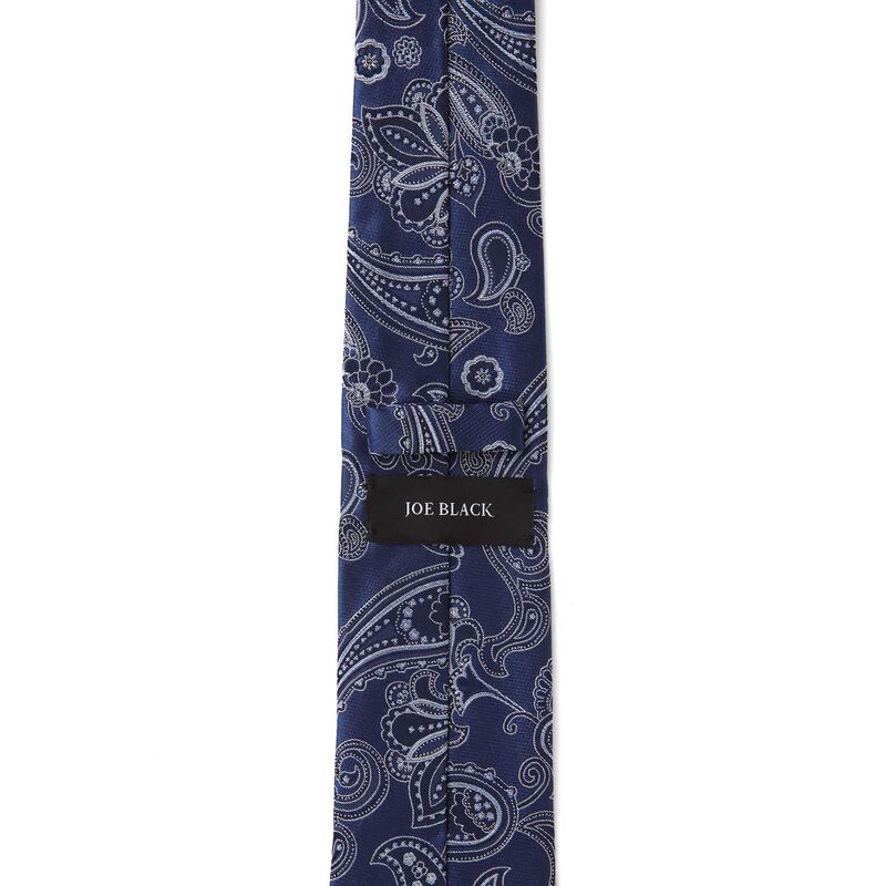 Joe Black Satin Paisley 7.5cm Tie image number 3