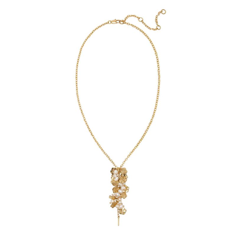 ALÉMAIS Team Spirit Flower & Pearl Necklace image number 0