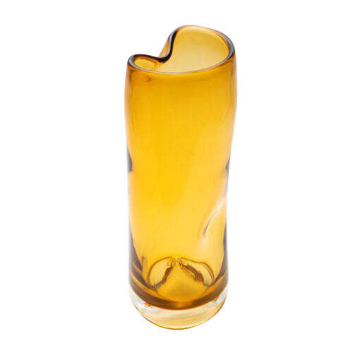 Salisbury Shaped Glass Vase 30cm - Amber