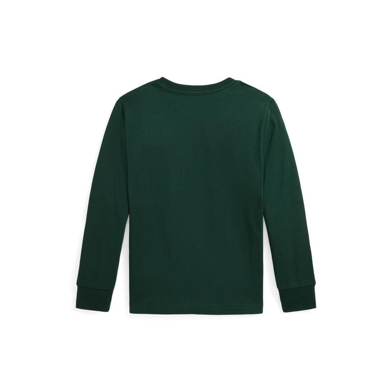 Polo Ralph Lauren College Green Bear LS T-Shirt 3-7 image number 1