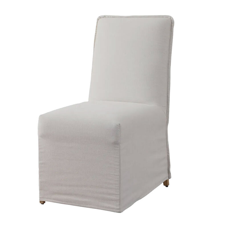 French Country Ellie Slip Cover Dining Chair Natural image number 0