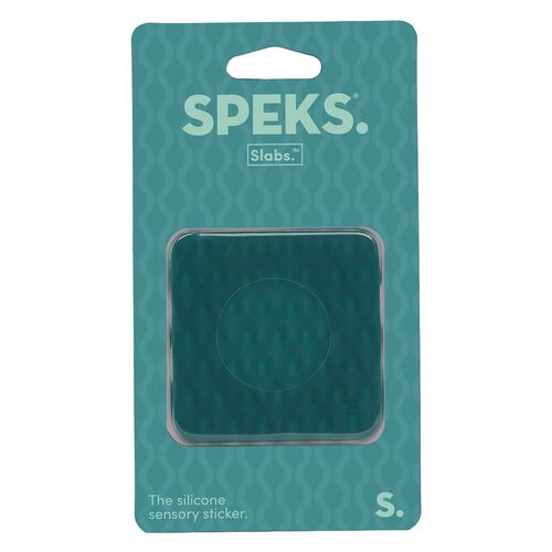 Speks Slabs Square Sensory Sticker - Mesh Green