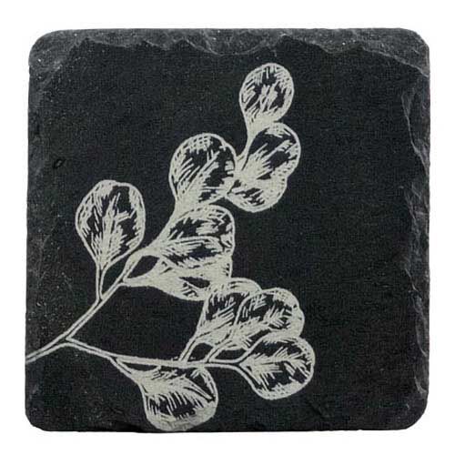 Selbrae House Single Slate Coaster - Flora