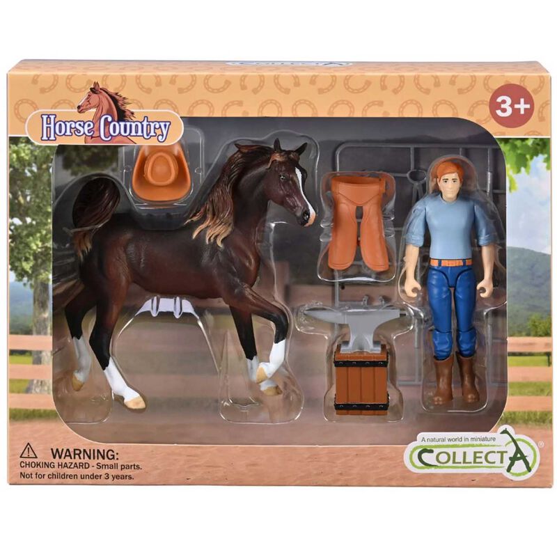 CollectA Blacksmith & Accessories with Horse image number 0