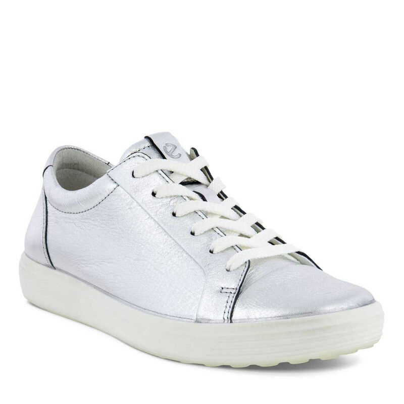 Ecco Soft 7 W Pure Silver Lace Up image number 0