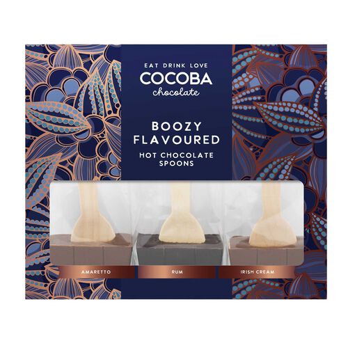 Cocoba Boozy Hot Chocolate Spoons 150g