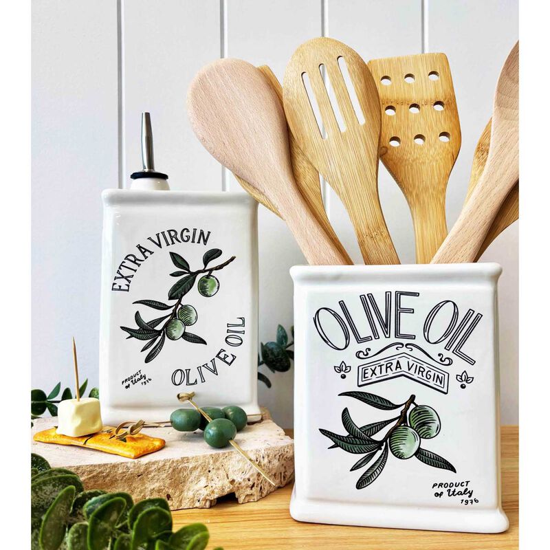 Urban Products Olive Oil Classic Vessel White 14cm image number 1