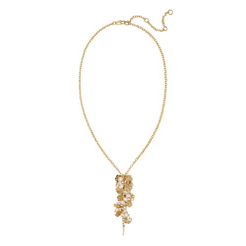 ALÉMAIS Team Spirit Flower & Pearl Necklace