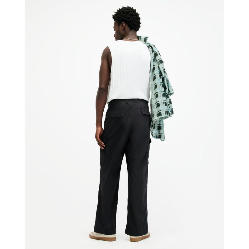 AllSaints Verge Wide Leg Relaxed Fit Cargo Trousers image number 1