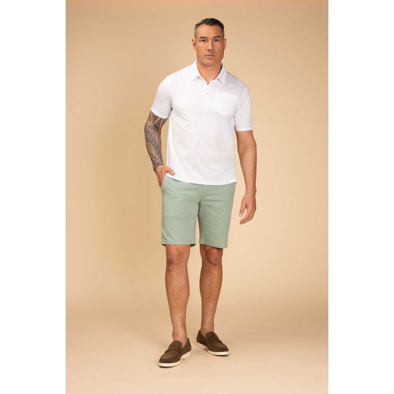 Rembrandt Portofino White Birdseye Polo Shirt image number 3