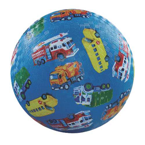 Crocodile Creek 7" Playground Ball - City Vehicles