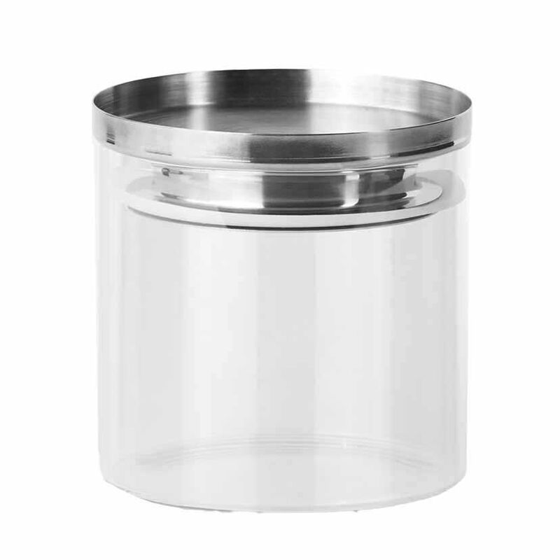 Città Stacking Canister S - Clear/Stainless Steel image number 0