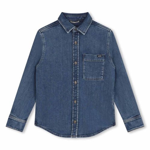 BOSS Denim Button-Up Shirt 4Y - 8Y