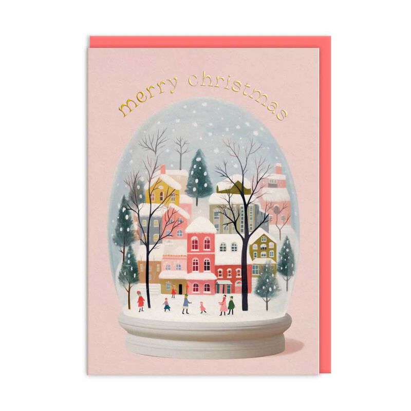 Ohh Deer Merry Christmas Snowglobe Packs of 9 Cards image number 1