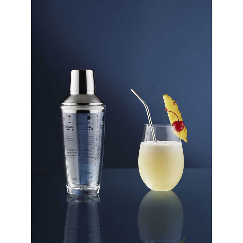 Maxwell & Williams Cocktail & Co Boston Cocktail Recipe Shaker 400ml image number 3