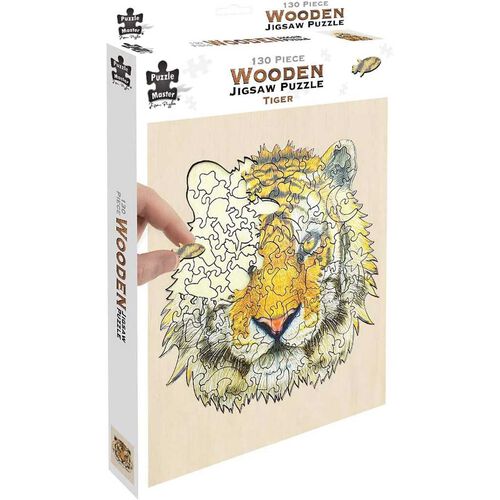 Puzzle Master Tiger 2.0 Series 4 Wooden 130 Piece Puzzle