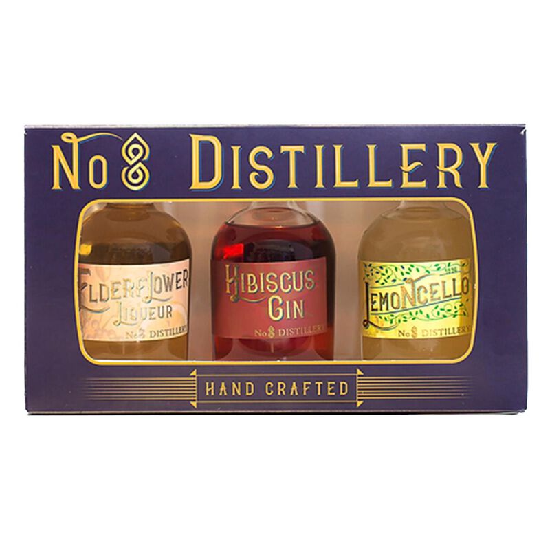 No8 Distillery Gin Liqueur Gift Box 3x250ml image number 0
