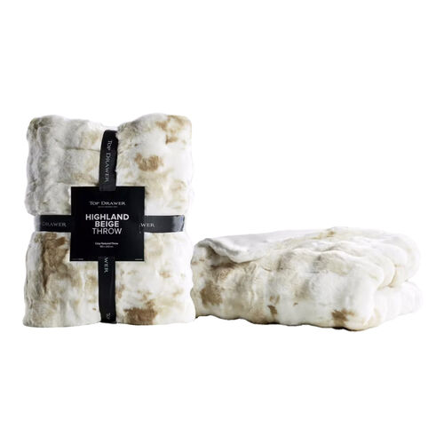 Top Drawer Highland Fur Throw 150x200cm