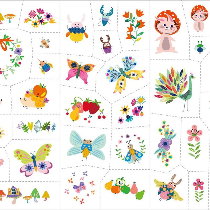 Avenir Face Stickers and Tattoos Fantasy Garden World image number 1