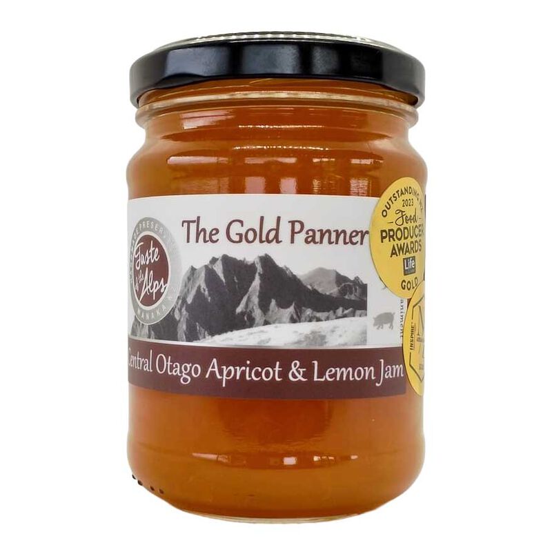 Taste of the Alps The Gold Panner Central Otago Apricot & Lemon Jam 280g image number 0