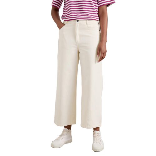 Seasalt Cornwall Barnes Crops Ecru Twill Slub