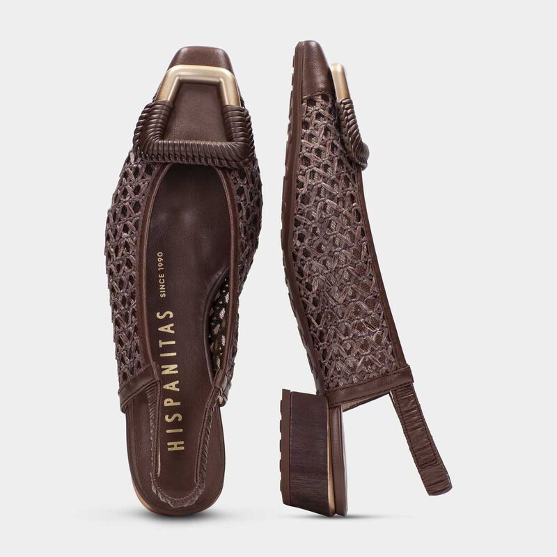 Hispanitas Azucena Raffia Slingback image number 3