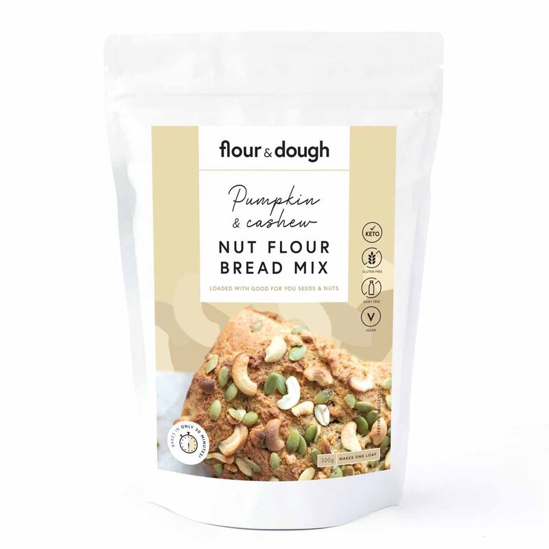 Flour & Dough Gluten Free Keto Pumpkin & Cashew Bread Mix 320g image number 0