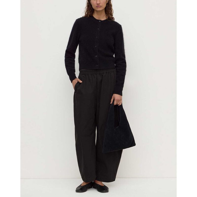 Assembly Label Carina Merino Wool Long Sleeve Cardigan Black image number 3