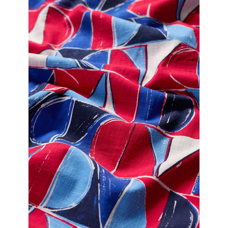 Seasalt Cornwall River Cove Dress Sail Geo Scarlet image number 2