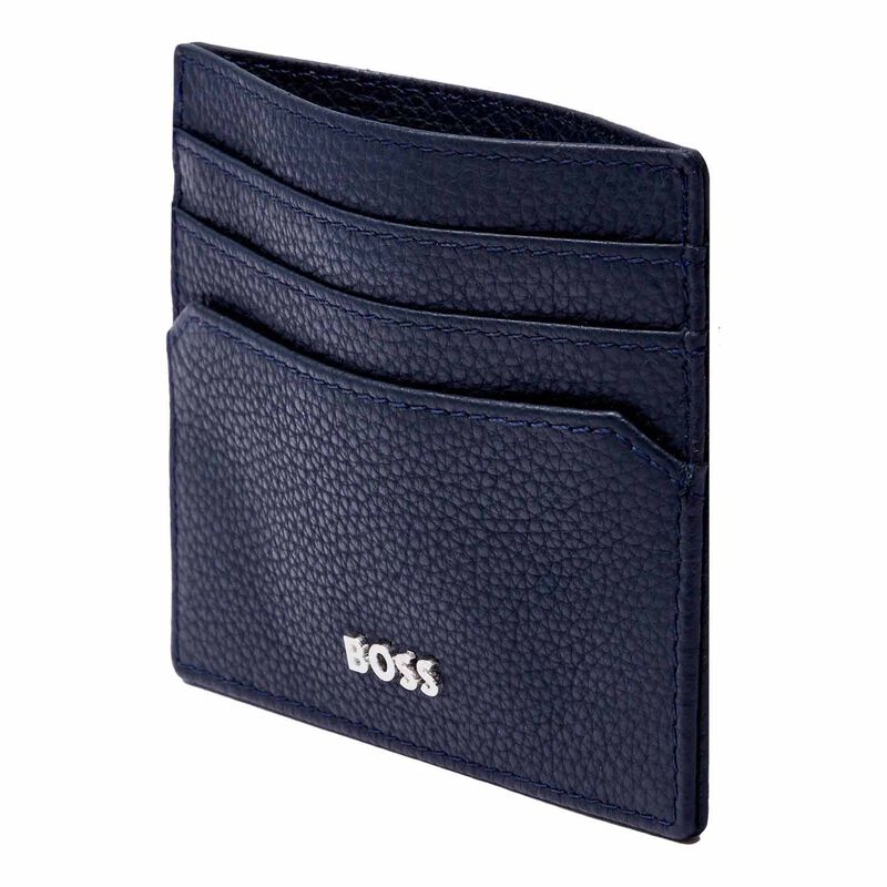 Hugo Boss Card Holder Classic Grained Navy image number 2
