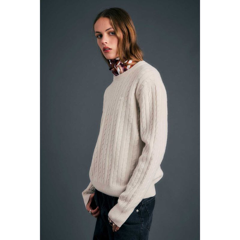 Karen Walker Classic Cable Knit Sweater image number 1