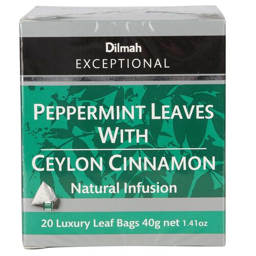 Dilmah Exceptional Peppermint Leaves with Ceylon Cinnamon 20 Teabag