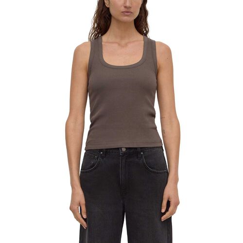Assembly Label Robyn Scoop Neck Rib Tank Bark