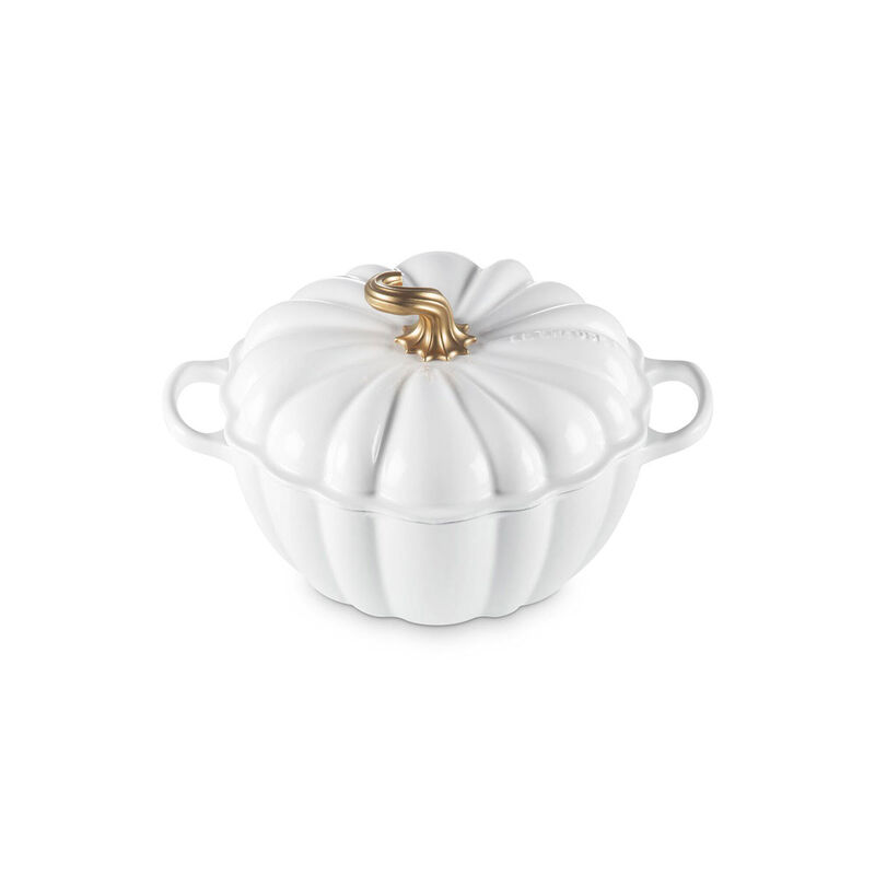 Le Creuset Signature Pumpkin Cocotte 24cm Foret Gold Knob image number 15