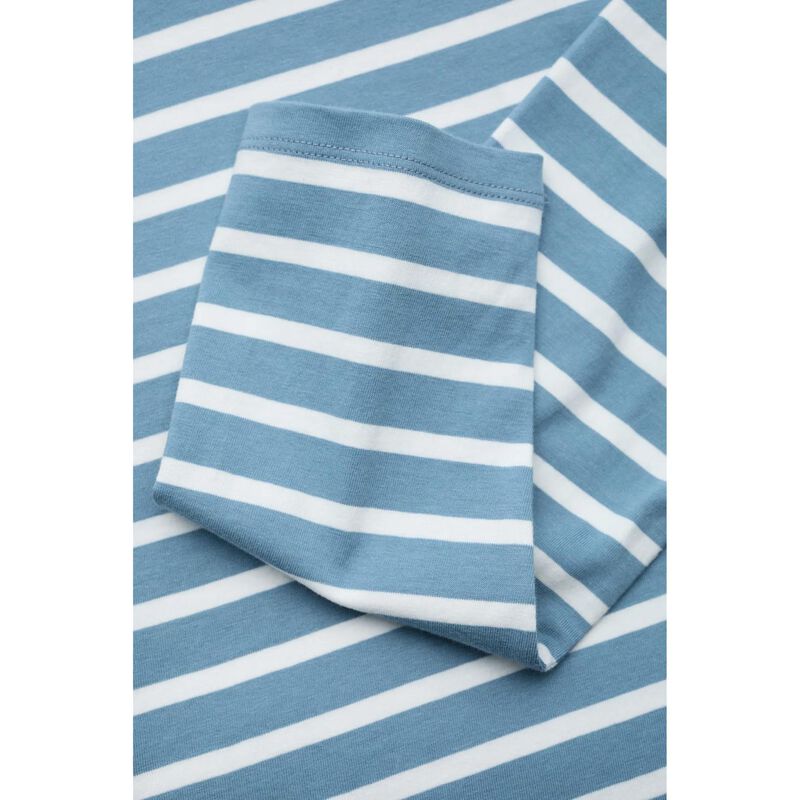 Seasalt Cornwall Sailor Shirt LS Falmouth Breton Horizon Chalk image number 2